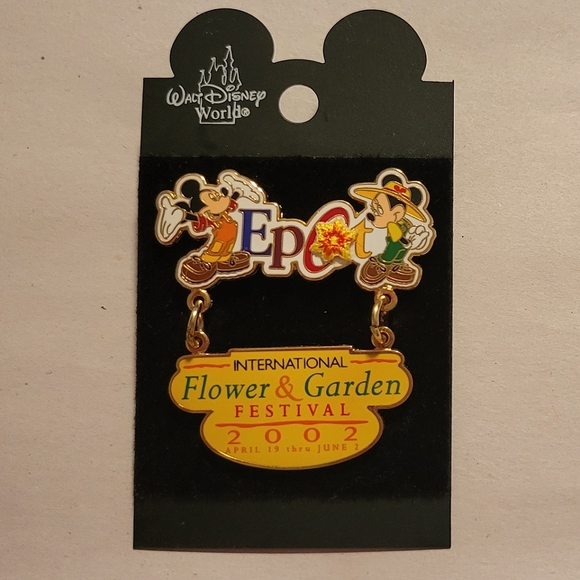🌼Walt Disney Trading Pin-2002 Epcot Int'l Flower & Garden Festival~ Dangle Pin - Picture 2 of 5
